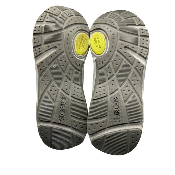 Vionic Kona women’s size 8 gray and lime green with hickies orthotic sneakers - Picture 4 of 5